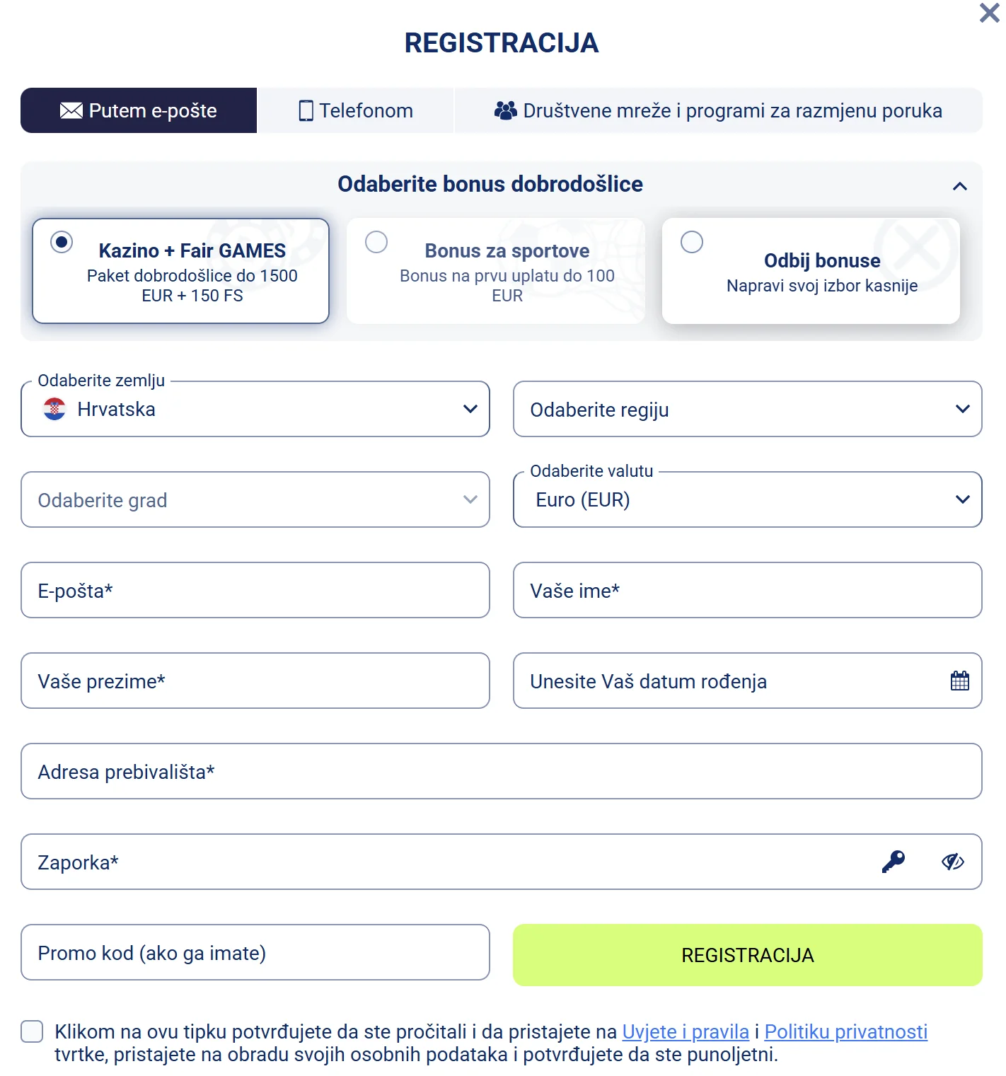 Registration