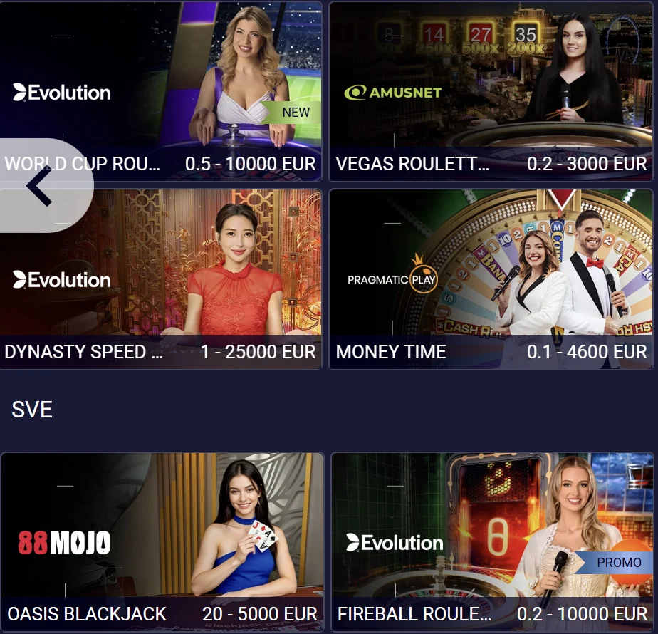 Live casino